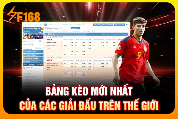 Bảng kèo mới nhất của các giải đấu trên thế giới Bảng kèo mới nhất của các giải đấu trên thế giới
